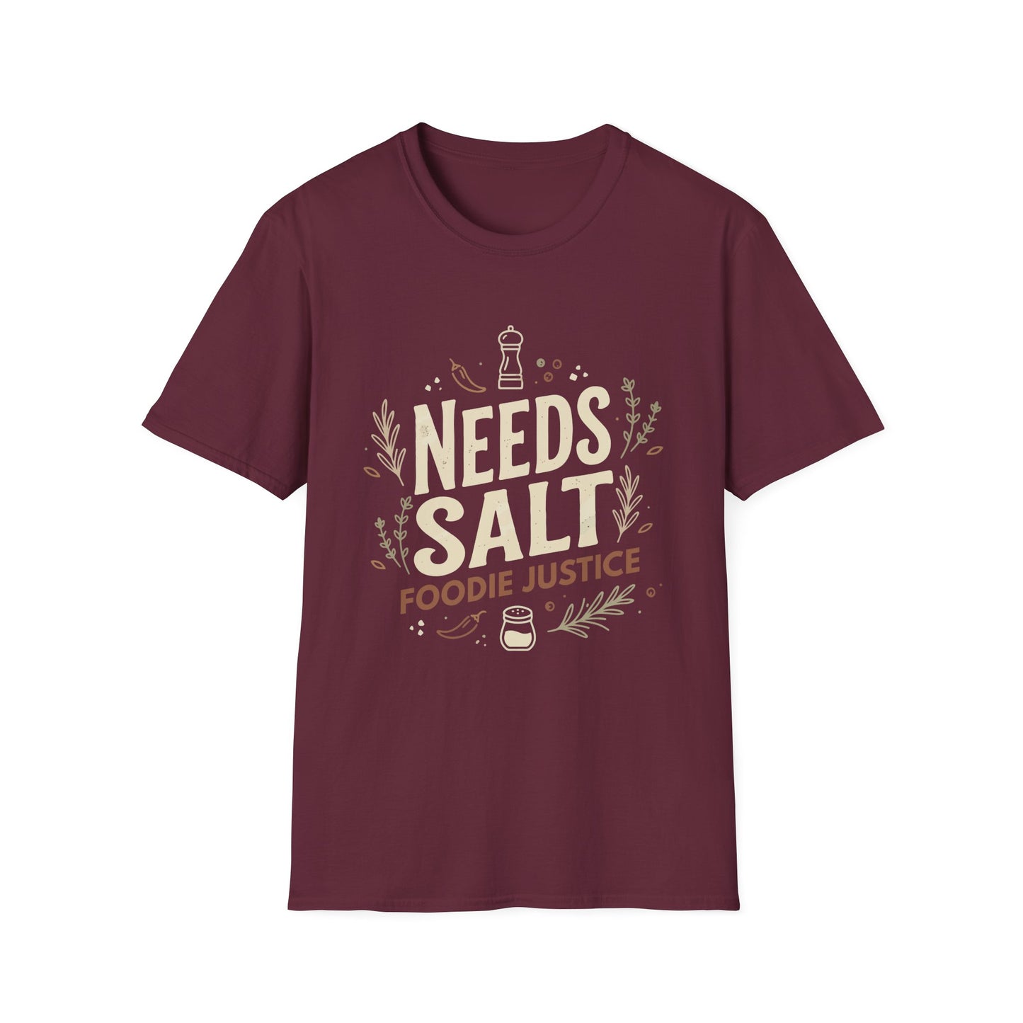 Needs Salt Foodie Justice T-Shirt | Chef Judge Graphic Tee