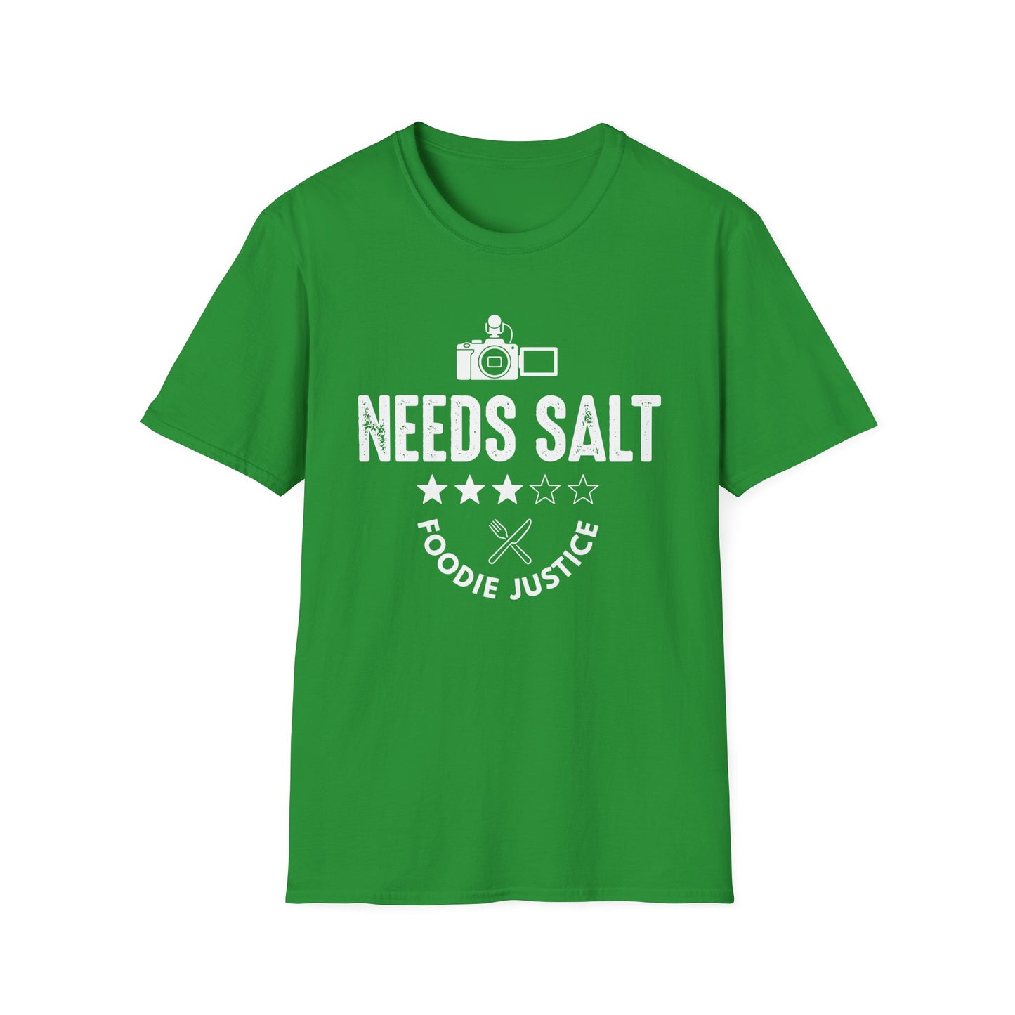 Needs Salt Foodie Justice T-Shirt | Chef Judge Graphic Tee
