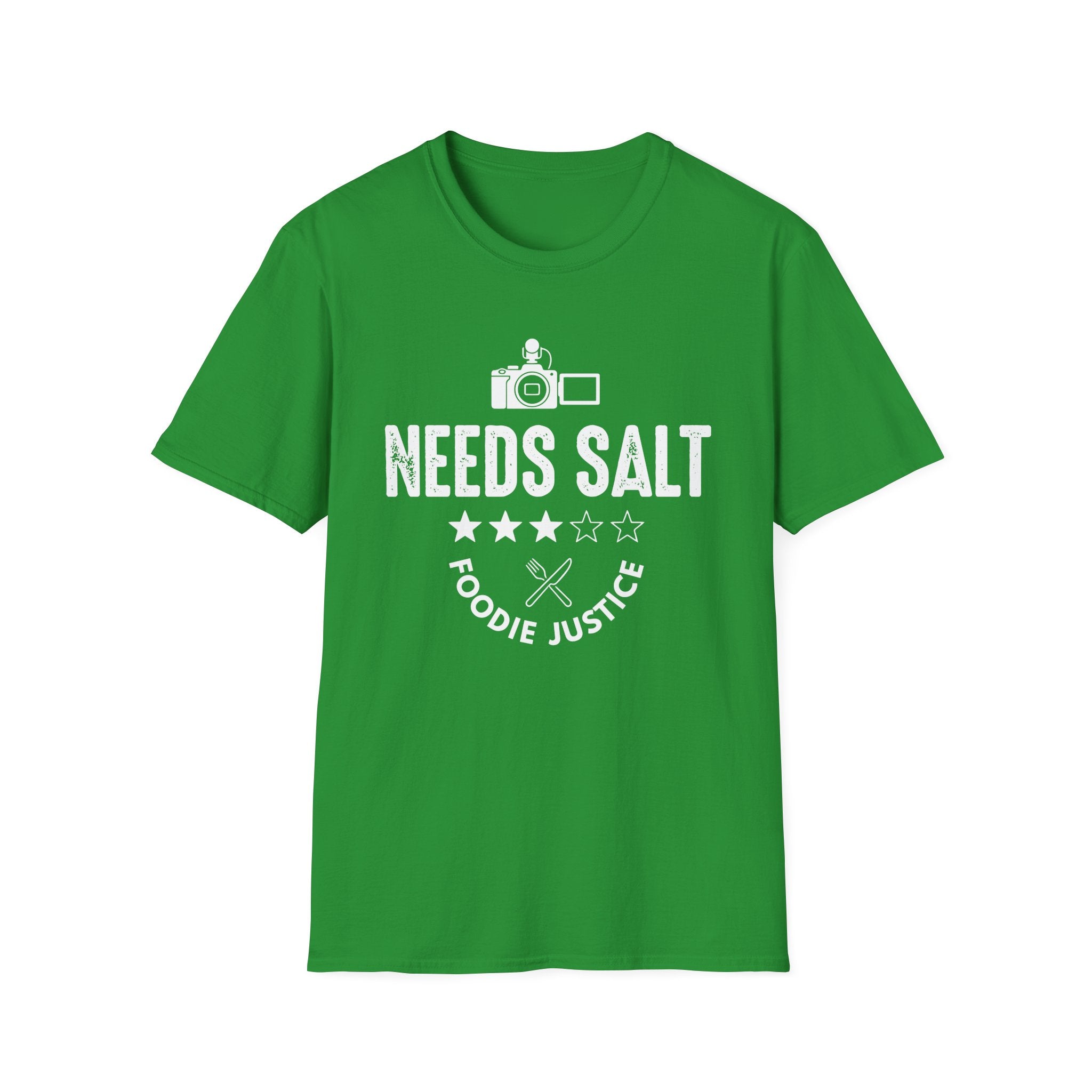 Needs Salt Foodie Justice T-Shirt | Chef Judge Graphic Tee