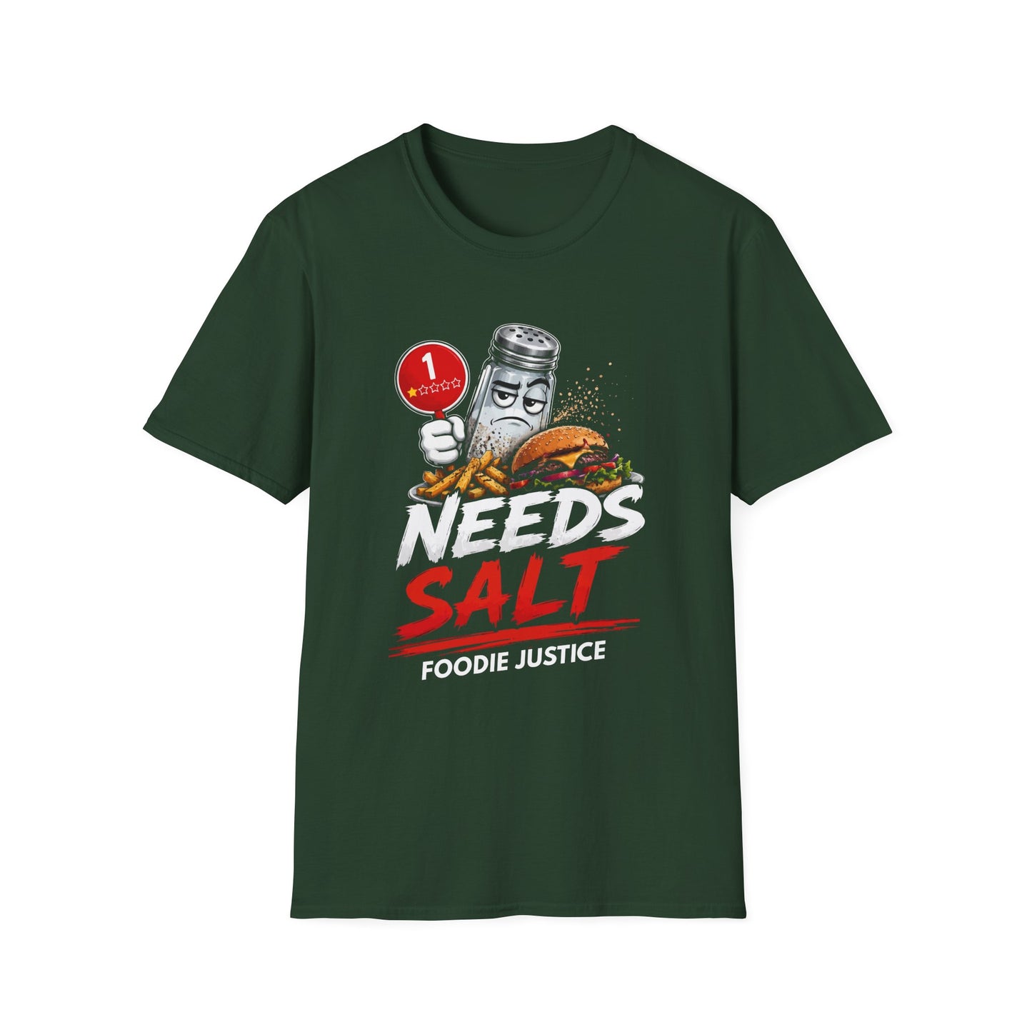 Needs Salt Foodie Justice T-Shirt | Chef Judge Graphic Tee