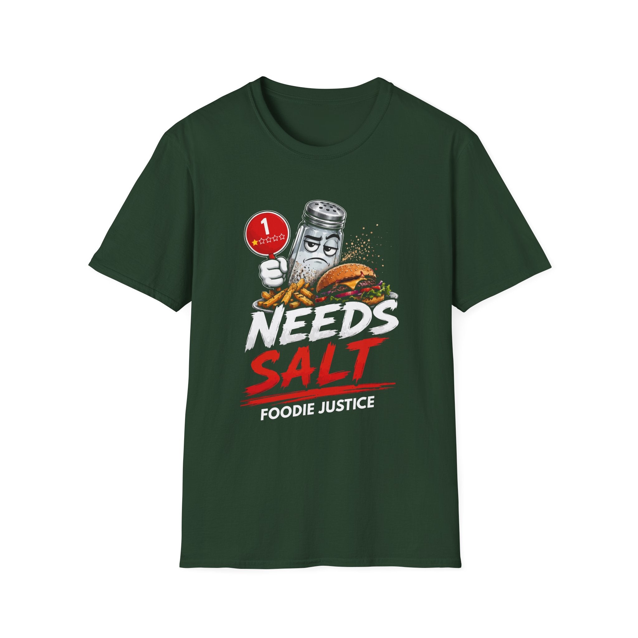 Needs Salt Foodie Justice T-Shirt | Chef Judge Graphic Tee