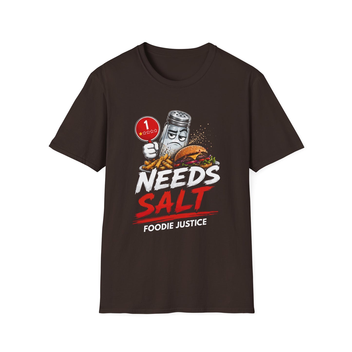 Needs Salt Foodie Justice T-Shirt | Chef Judge Graphic Tee