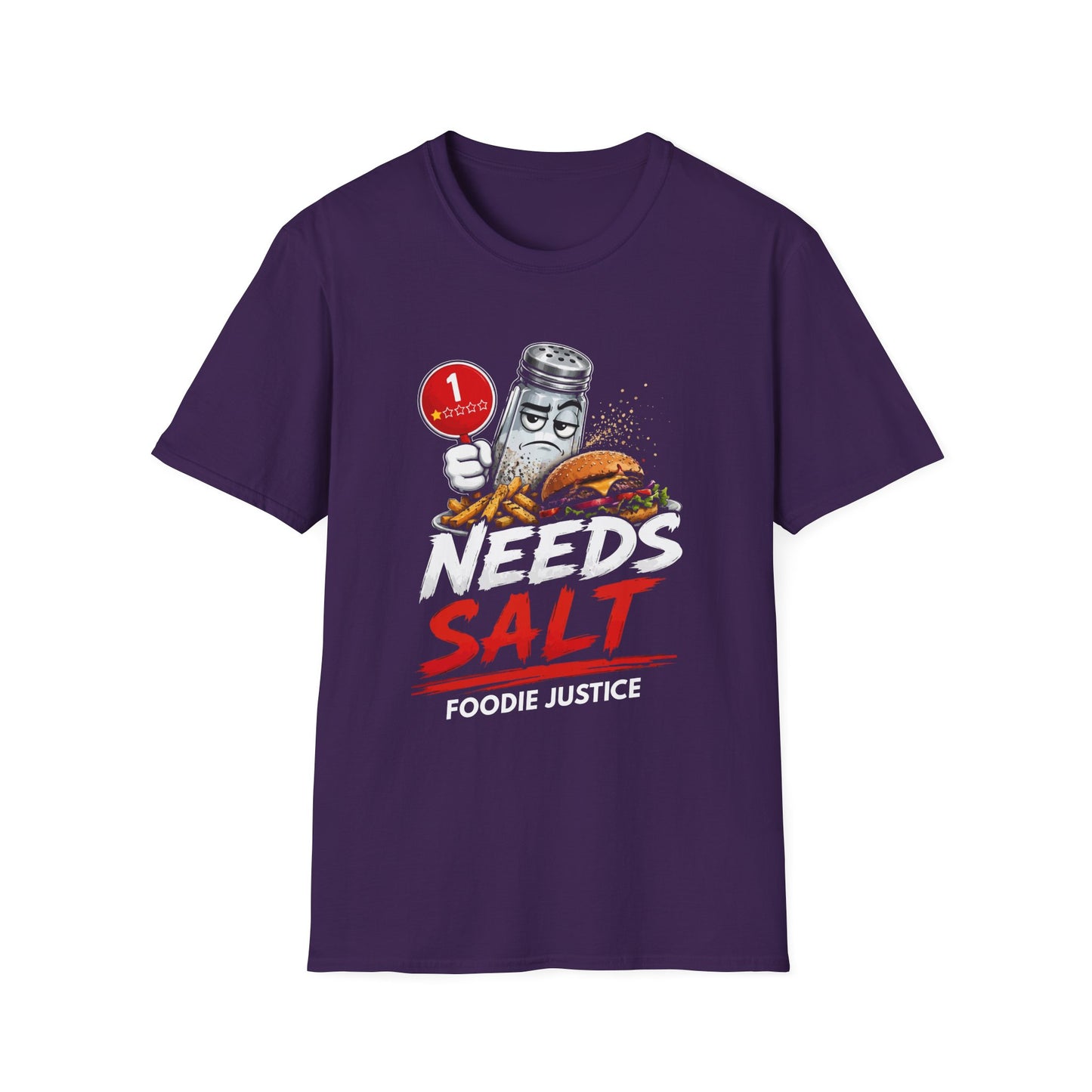 Needs Salt Foodie Justice T-Shirt | Chef Judge Graphic Tee