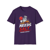 Needs Salt Foodie Justice T-Shirt | Chef Judge Graphic Tee