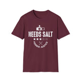 Needs Salt Foodie Justice T-Shirt | Chef Judge Graphic Tee