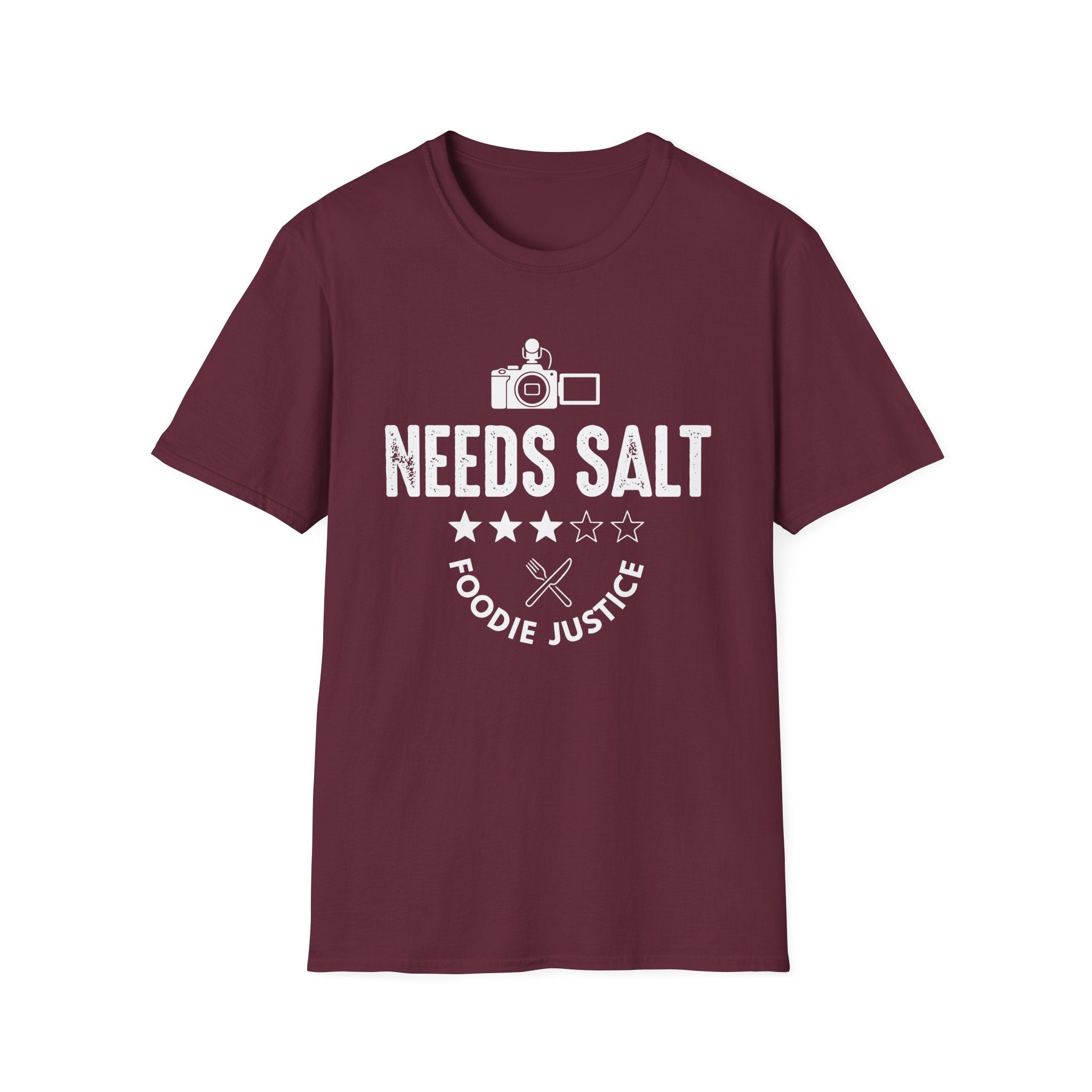 Needs Salt Foodie Justice T-Shirt | Chef Judge Graphic Tee