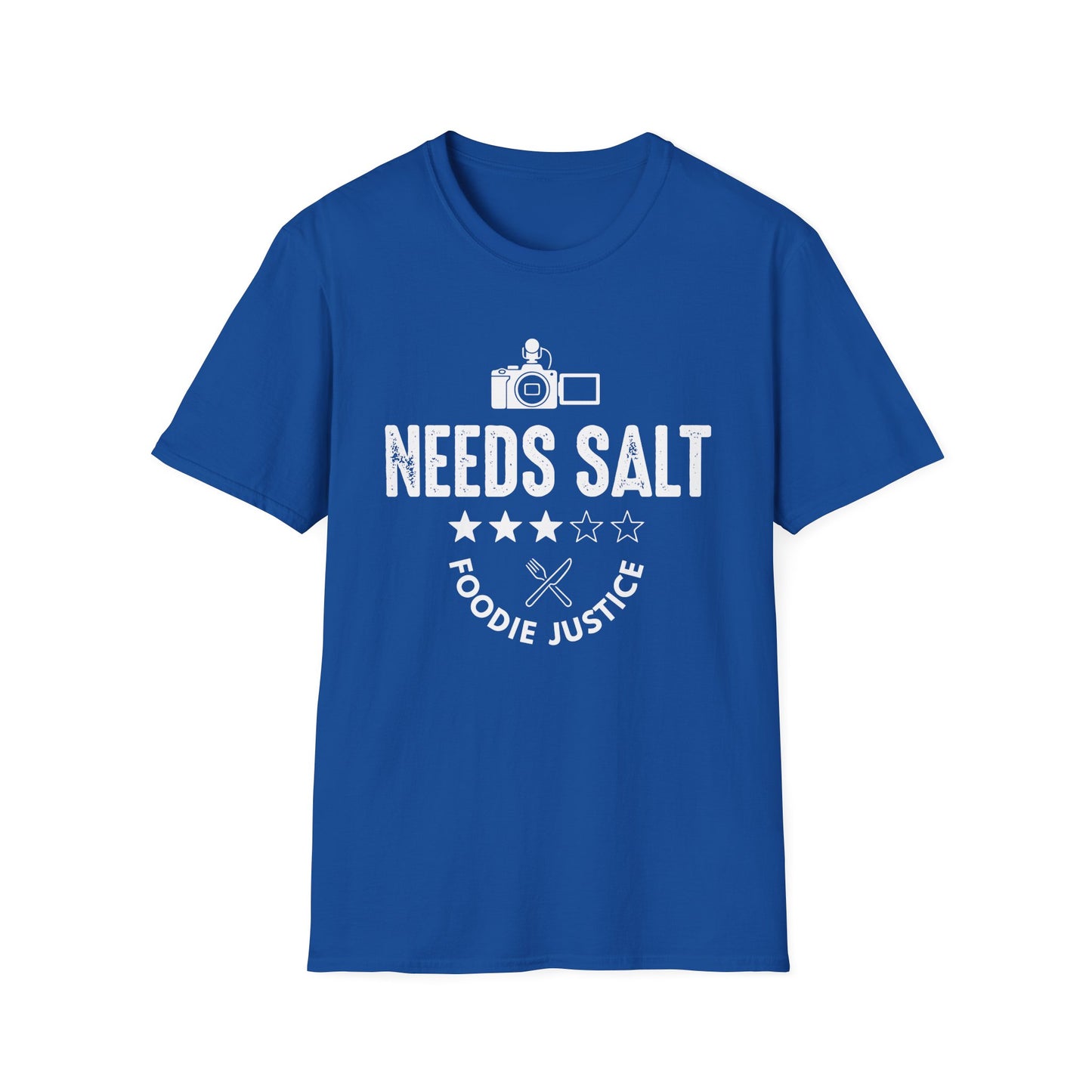 Needs Salt Foodie Justice T-Shirt | Chef Judge Graphic Tee