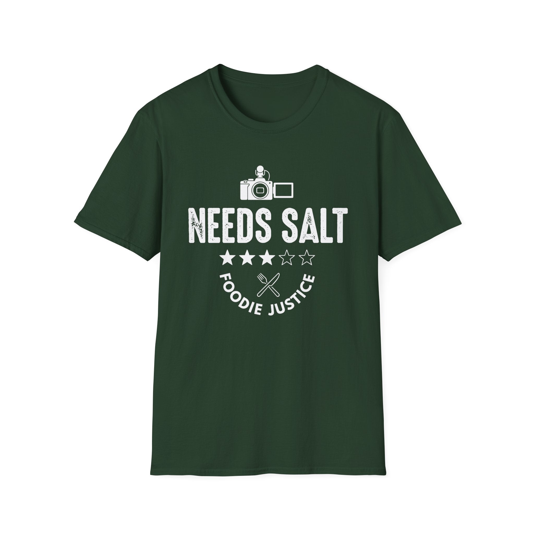 Needs Salt Foodie Justice T-Shirt | Chef Judge Graphic Tee