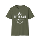 Needs Salt Foodie Justice T-Shirt | Chef Judge Graphic Tee