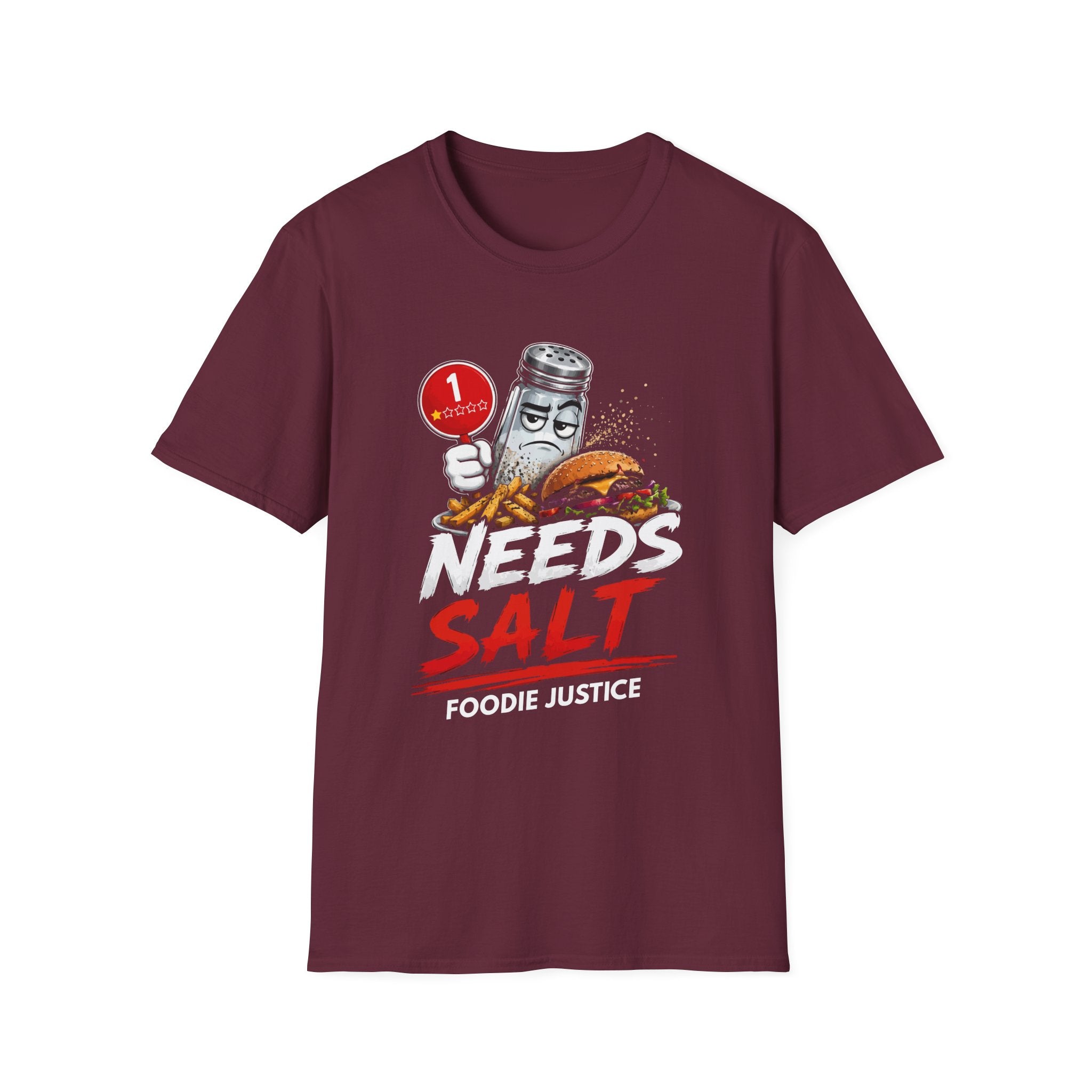 Needs Salt Foodie Justice T-Shirt | Chef Judge Graphic Tee