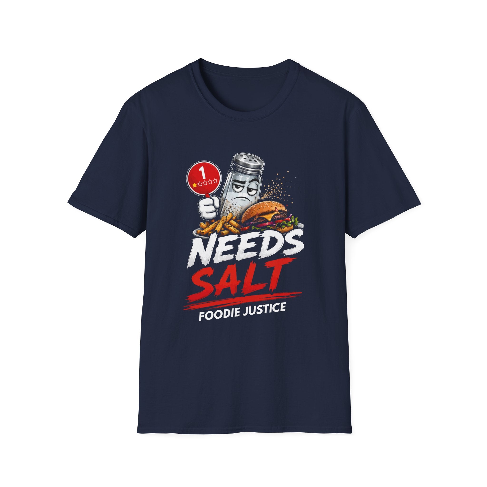 Needs Salt Foodie Justice T-Shirt | Chef Judge Graphic Tee