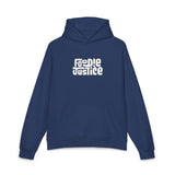 Foodie Justice Hoodie | Bold White Typographic Logo