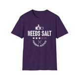 Needs Salt Foodie Justice T-Shirt | Chef Judge Graphic Tee