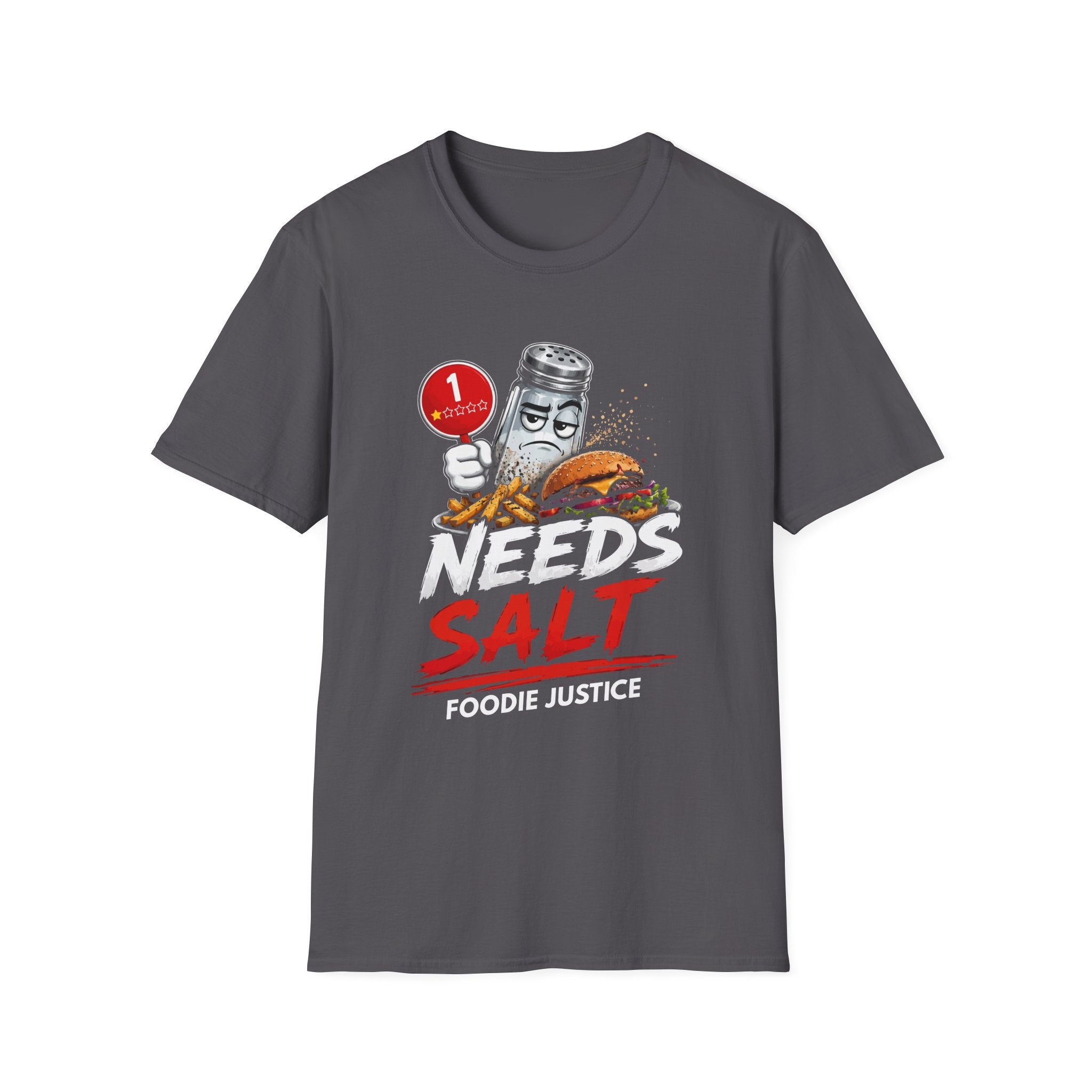 Needs Salt Foodie Justice T-Shirt | Chef Judge Graphic Tee