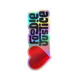 Love Foodie Justice Vinyl Sticker — Kiss-Cut Decal