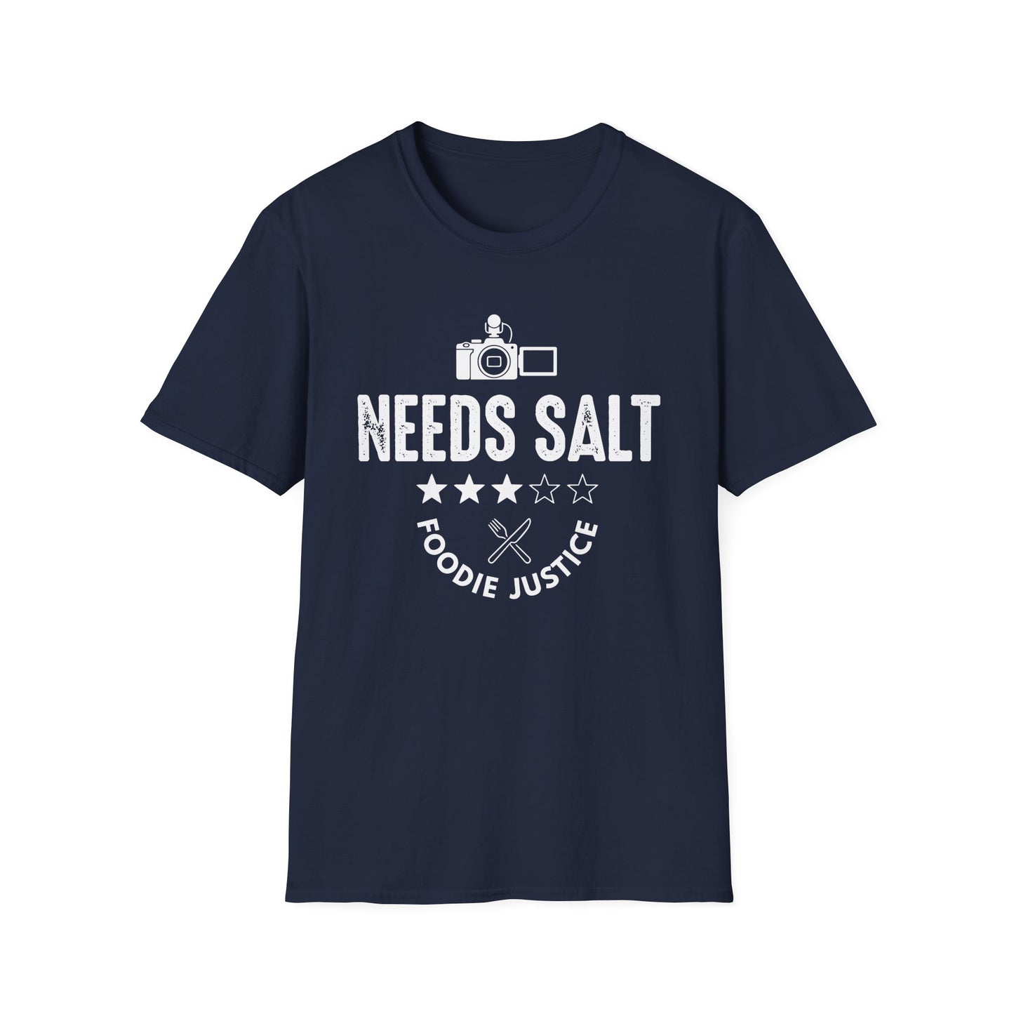 Needs Salt Foodie Justice T-Shirt | Chef Judge Graphic Tee