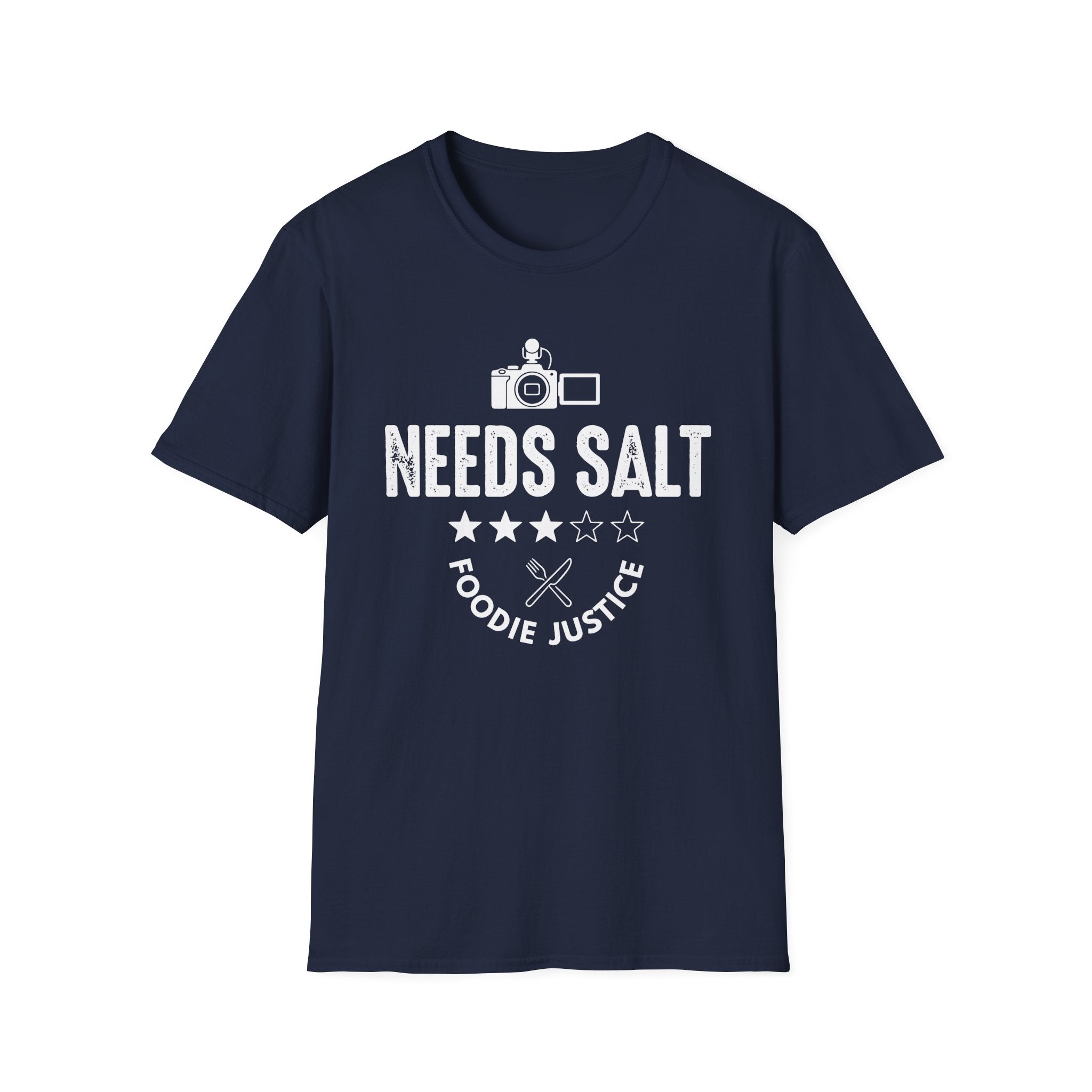 Needs Salt Foodie Justice T-Shirt | Chef Judge Graphic Tee