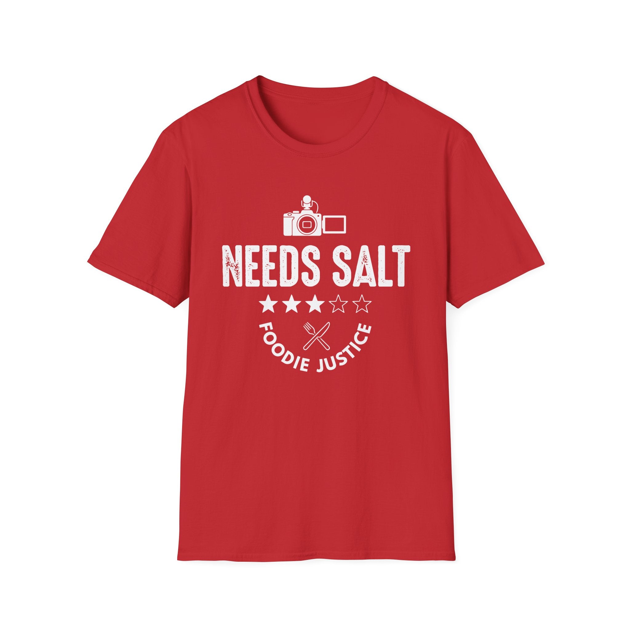 Needs Salt Foodie Justice T-Shirt | Chef Judge Graphic Tee