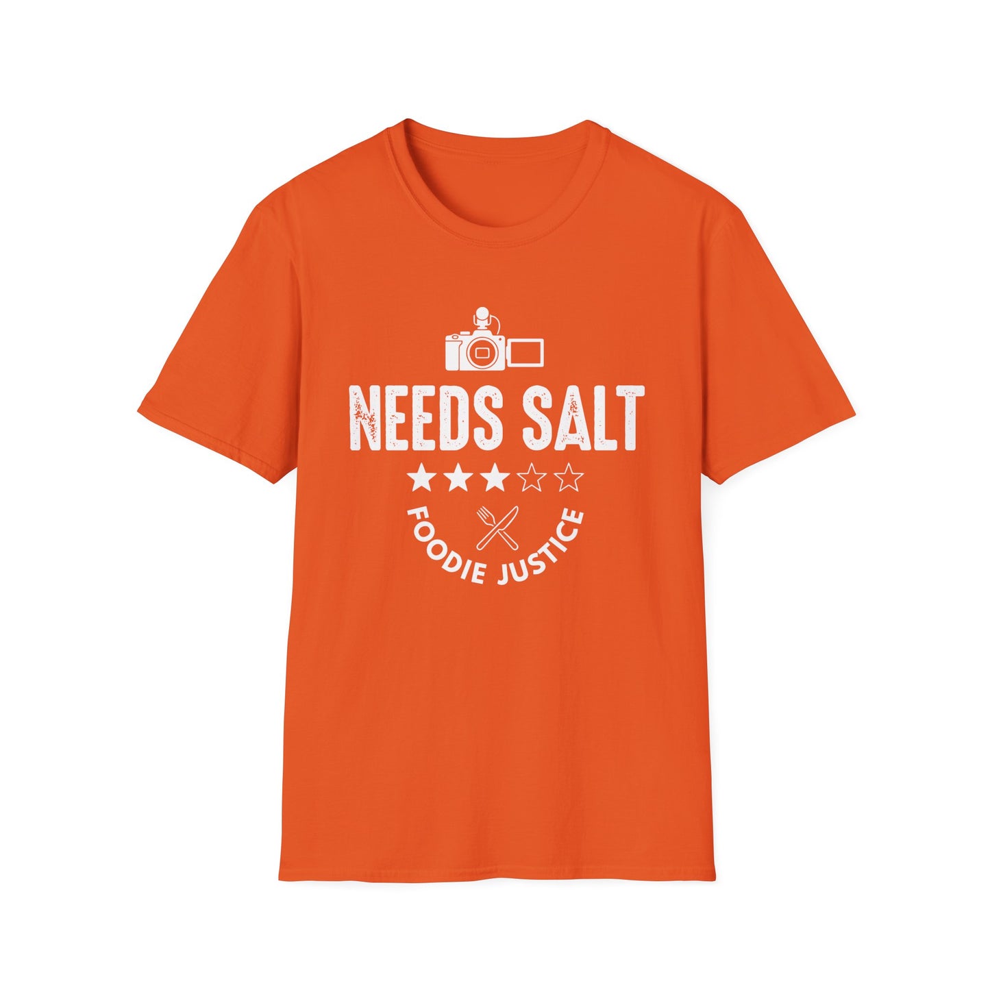 Needs Salt Foodie Justice T-Shirt | Chef Judge Graphic Tee