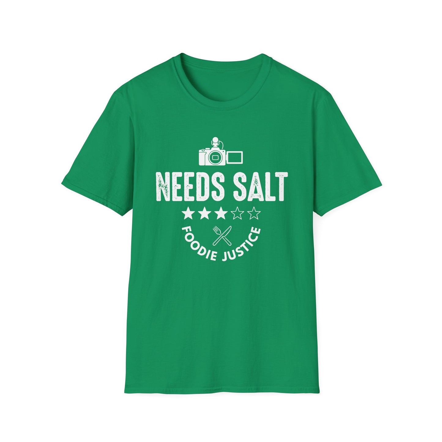 Needs Salt Foodie Justice T-Shirt | Chef Judge Graphic Tee